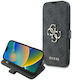 Guess Book Synthetic Leather Black (iPhone 16)