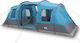 vidaXL Camping Tent Tunnel Blue for 4 People 47...