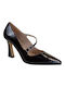 Fardoulis Leather Black Heels