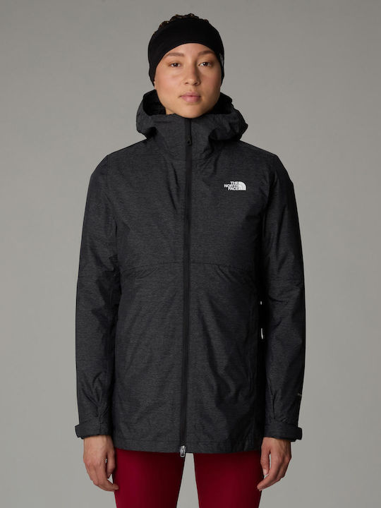Hikesteller Women's Short Parka Jacket Waterproof for Winter Black