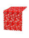 Weihnachtlich Tischtuch Stoff Rot L34xB187cm.