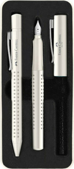 Faber Castell Fountain Pen & Ballpen Set Grip 2010 Coconut Milk 201527 4005402015276
