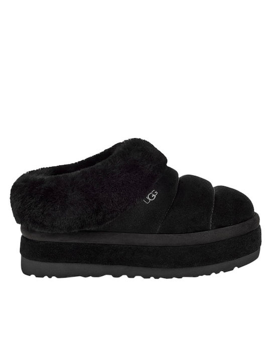Tazzlita Platform Κλειστές Γυναικείες Παντόφλες Μαύρες