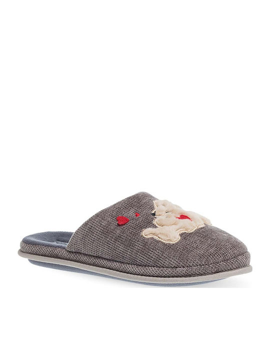 Parex Damen Hausschuhe mit Tiermotiven Gray