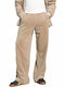 Football Sweatpants without Elastic Beige