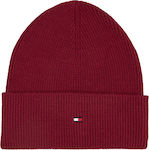 Tommy Hilfiger Beanie Beanie Knitted in Burgund...