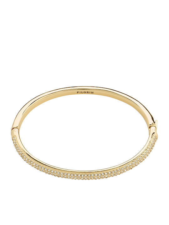 Pilgrim Women's Handcuff Bracelet Gold Plated Brass 6.2cm