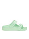 Flache Sandalen für Damen in Grün Farbe