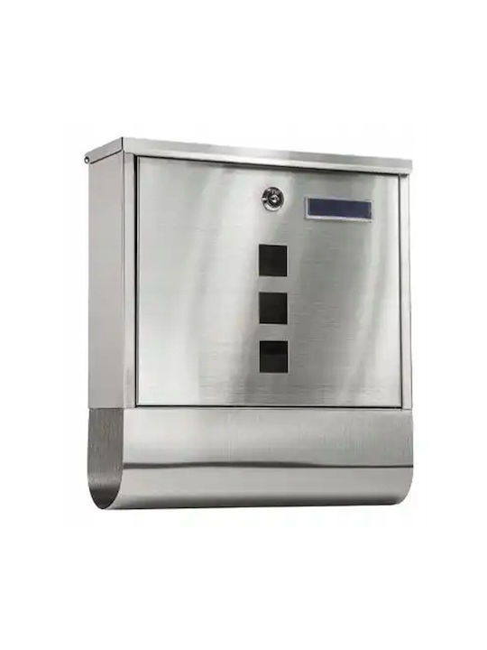Cutie Poștală pentru Exterior Metalic în Culoarea Gri 37x11x37cm
