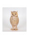 Estheti Home Table Decorative Owl Grey Gold 10.5x10x22cm 752-11564