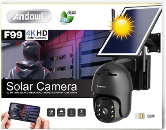 Andowl XFF99 Камера за наблюдение 4K Водоустойчива Черен