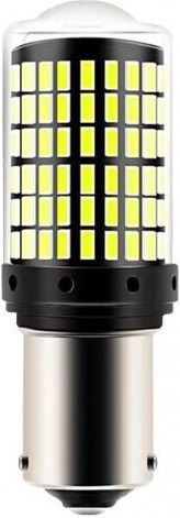 Αυτοκίνητο Led Λευκο P21w Ba15s 144 Smd 12v Canbus