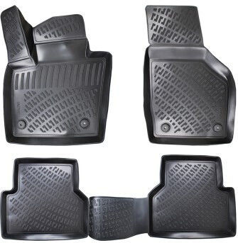 Set Covorașe Auto Tip Disc din Cauciuc Audi Q3 I 8u 2011-2018