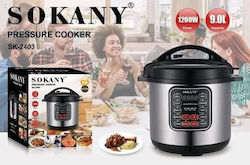 Sokany Мултикукър 1200W с Капацитет 9лт Сребрист
