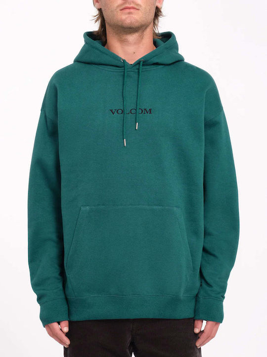 Volcom Hanorace Bărbați Stone Cu Glugă Verde
