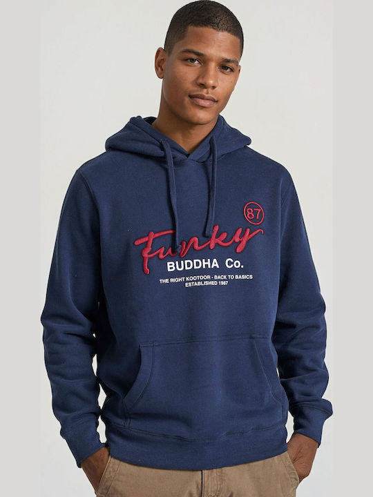 Sweatshirt with Hood Blue