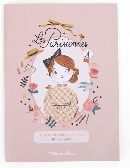 Carte de colorat Doamne pariziene Moulin Roty