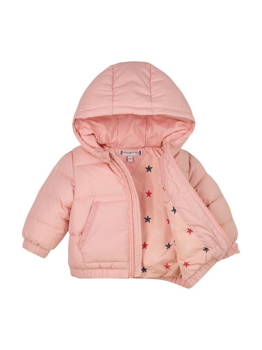 Tommy Hilfiger Kinder Steppjacke mit Kapuze Pink KN0KN01909-TJX