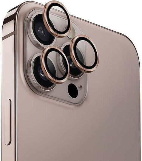 Uniq Τζαμάκι Κάμερας Χρυσό για iPhone 16 Pro / 16 Pro Max / 15 Pro / 15 Pro Max / 14 Pro / 14 Pro Max