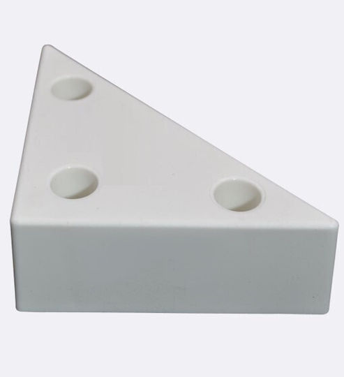 Hoff Kunststoff Möbelbein Für Couch 6x6cm Weiß
