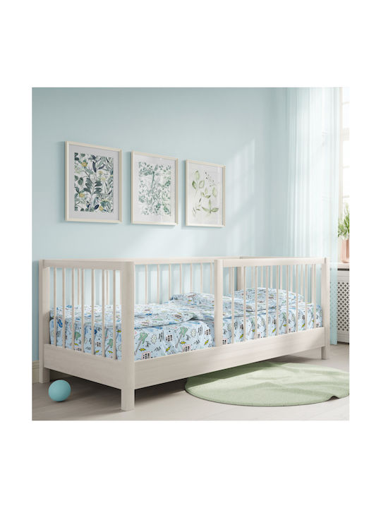 Cokitex Baby Sheets Set Crib Cotton Guitar Blue 125x175cm 3pcs