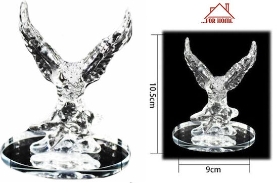 ForHome Διακοσμητικό Πουλί από Κρύσταλλο 9x10.5cm