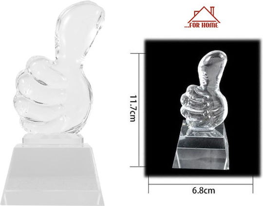 ForHome Διακοσμητική Φιγούρα από Κρύσταλλο 6.8x13.5cm