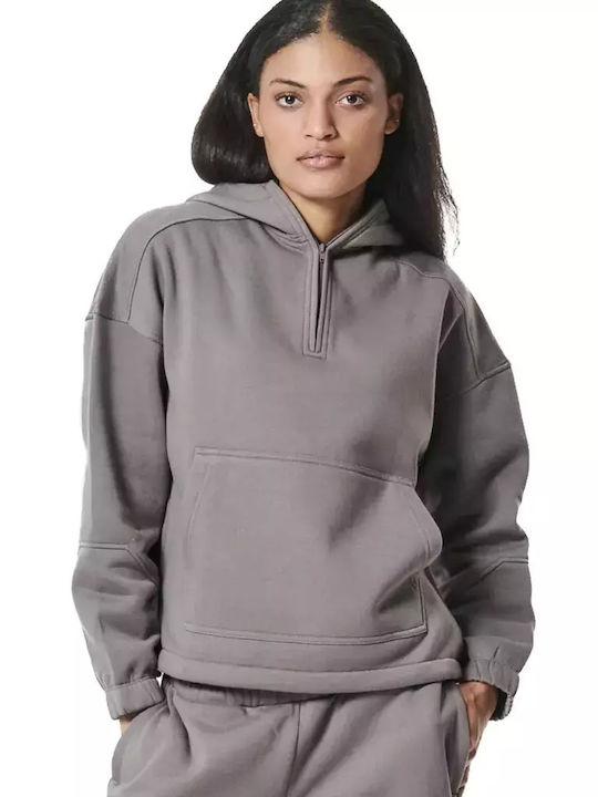 Body Action Women's Sweatshirt Hooded Gray