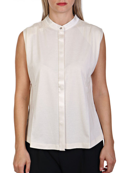 Ejica Women's Sleeveless Shirt Sub-white