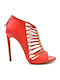Leder Sandalen Rot
