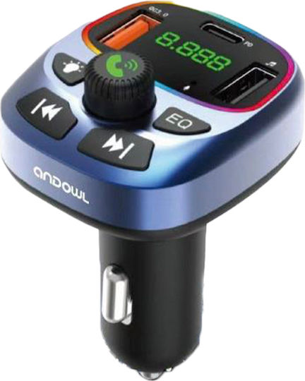 Andowl FM Transmitter Αυτοκινήτου με Bluetooth / USB