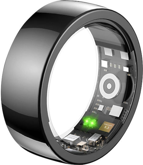 Riversong Trinity SR01 Smart Ring 20mm Αδιάβροχο με Παλμογράφο Μαύρο