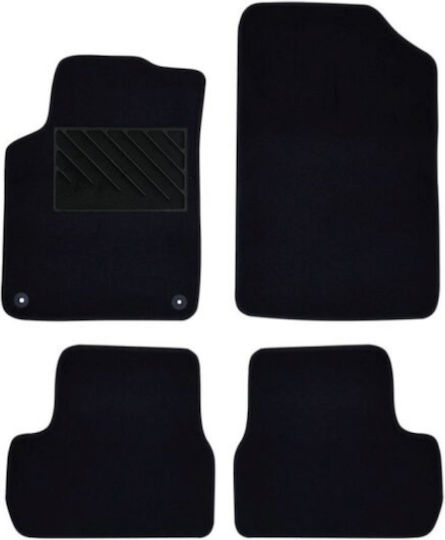 Autopataki Σετ Μπροστινά και Πίσω Πατάκια 4τμχ για Citroen DS3 2010-2016 Μαύρα