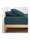 La Redoute Interieurs Cearșaf Super dublu cu Elastic 160x200+35cm. Prewashed linen