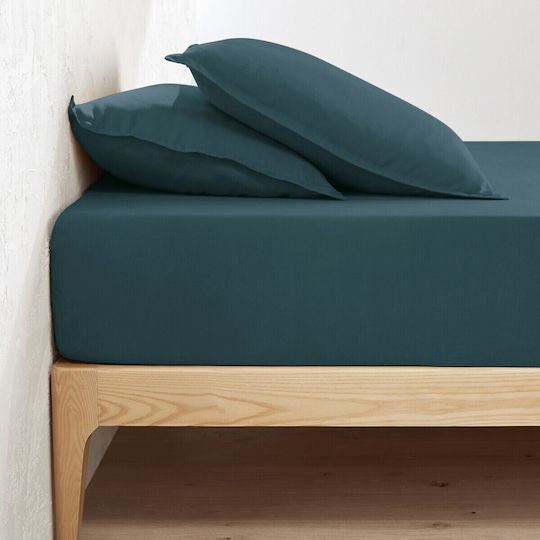 La Redoute Interieurs Cearșaf Super dublu cu Elastic 160x200+35cm. Prewashed linen