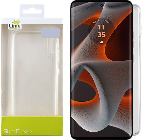 Lime Back Cover Silicon Transparent (Motorola Edge 50 Pro)
