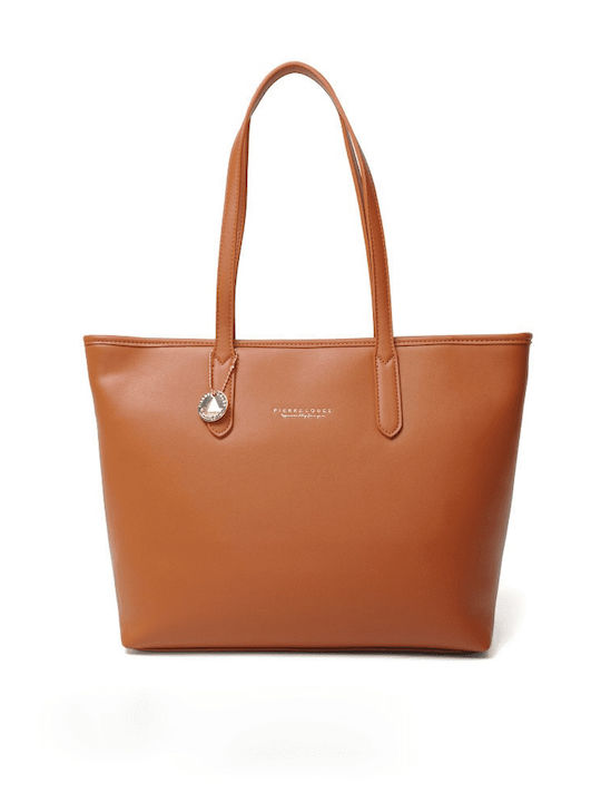 Pierre Loues Γυναικεία Τσάντα Shopper Πλάτης Καφέ