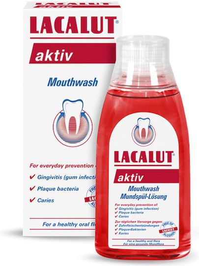Lacalut Aktiv Στοματικό Διάλυμα για την Ουλίτιδα & κατά της Πλάκας 300ml