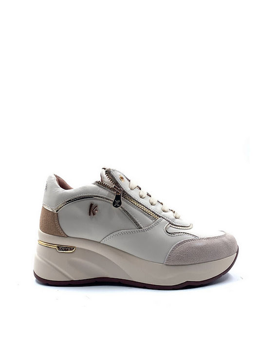 Keys Sneakers Crema Gold