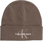 Calvin Klein Beanie Beanie Knitted in Brown color