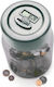 Children's Money Box Plastic Transparent 12x12cm