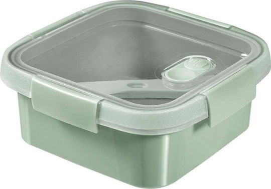 Recipient Pătrat pentru Prânz 0.9l Smart Eco To Go 16x16x7cm Verde Deschis