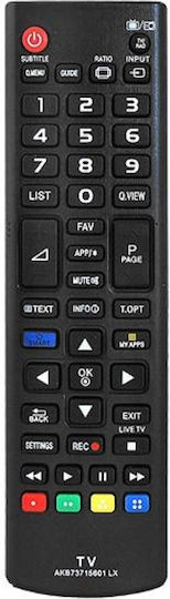 Hq Lxp1502 Lg Tv Universal Remote Control Black