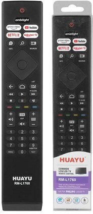 HQ LXP1760 TV Remote Control Philips RM-L1760 Black