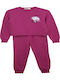 Kinder Sweatpants Set - Jogginganzug Fuchsie 2Stück