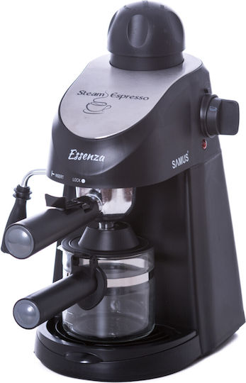 Samus Essenza Μηχανή Espresso 800W Πίεσης 3.5bar Μαύρη