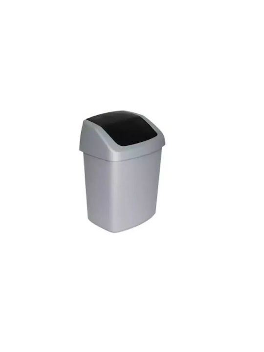Curver Plastic Waste Bin Silver 25L