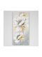 Eurolamp Gold Camelia Gemälde auf Leinwand 60x90cm