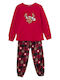 Stardust Kinder Schlafanzug Winterlich Baumwoll Rot