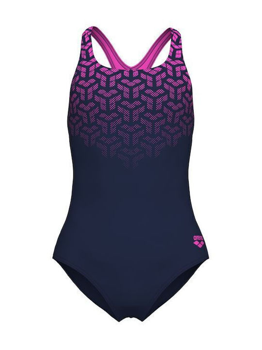 Arena Kinder Badeanzug Einteilig Navy/shocking Pink